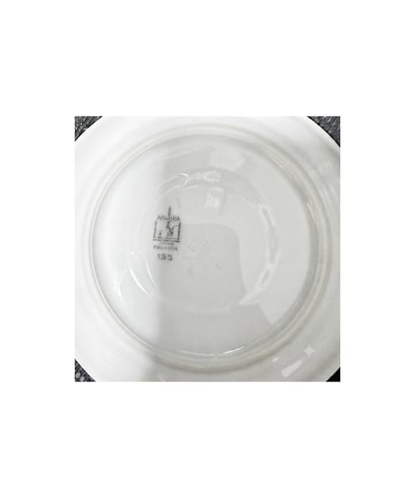 ARABIA ヴィンテージ カップ＆ソーサー 赤花柄 金彩