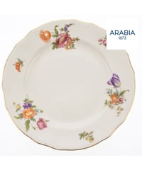 ARABIA ヴィンテージ 花柄 プレート 約17.5cm 金彩 フィンランド 北欧
