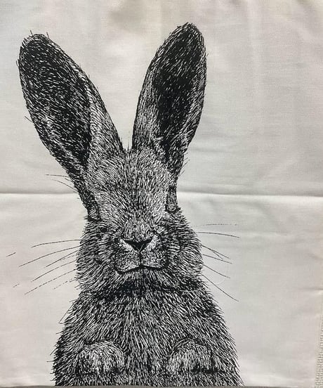 Finlayson きつね＆うさぎ柄 トートバック 41.5×36cm