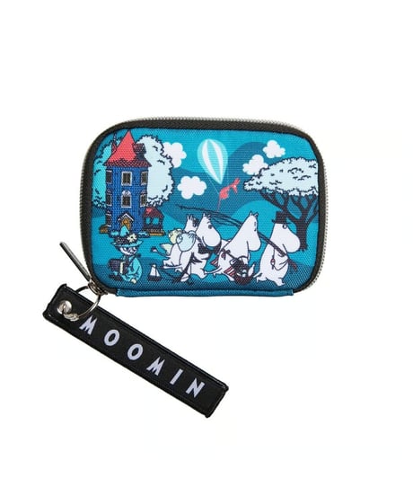 Martinex ムーミン 財布 庭 ブルー 11×8cm