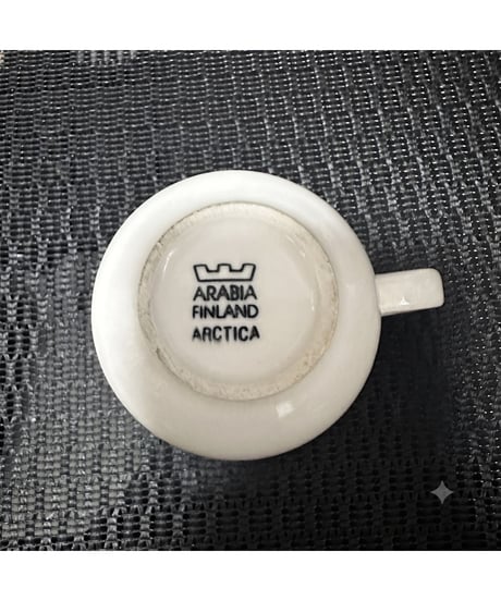 ARABIA Arctica アルクティカ ヴィンテージ トリオ 3点セット カップ ソーサー プレート 北欧 フィンランド