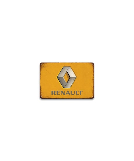 ルノー RENAULT ブリキ看板 ロゴ 車 ガレージ レトロ インテリア