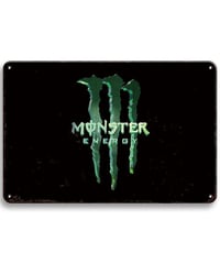 モンスターエナジー ブリキ看板 Monster Energy アメリカン雑貨 レトロ インテリア ビンテージ 壁飾り ガレージ ディスプレイ