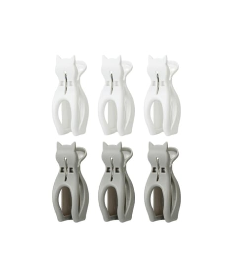猫竿ピンチ 6個入り 2個セット 3.3×5.5×9.7cm