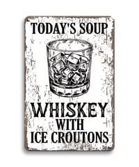 ブリキ看板 ウイスキー whiskey 酒 バー ガレージ レトロ インテリア アメリカン雑貨 ヴィンテージ風 壁飾り