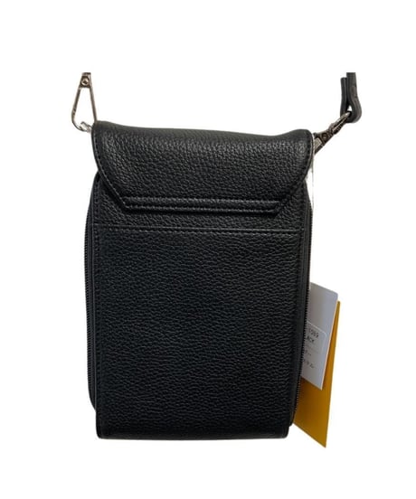 GUSCIO スマホ ショルダーバック ブラック 19cm