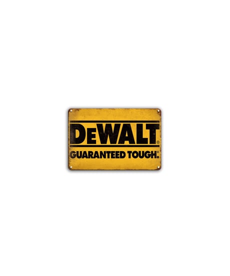 DEWALT デウォルト ブリキ看板 工具 ガレージ アメリカン レトロ 壁飾り