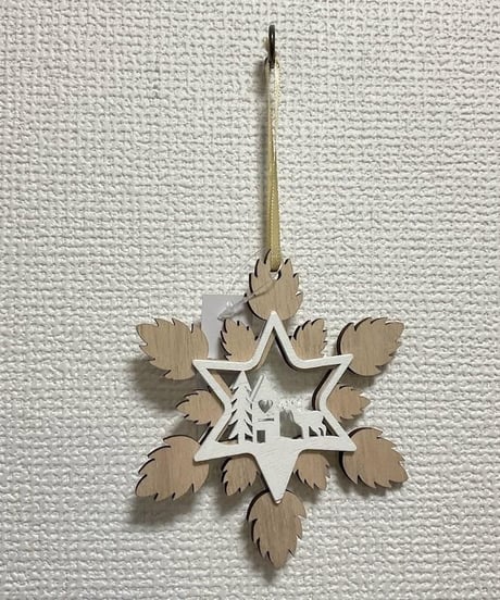 クリスマス スノー オーナメント 12cm