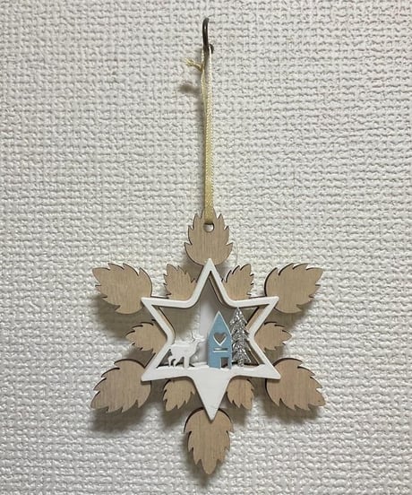 クリスマス スノー オーナメント 12cm