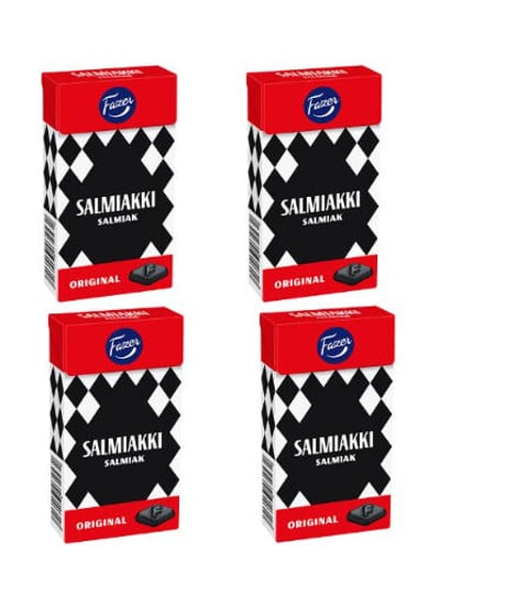 Fazer サルミアッキ SALMIAKKI 40g x 4箱 フィンランド産