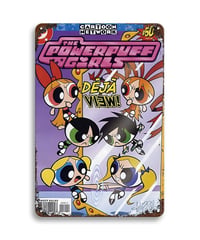 ブリキ看板 パワーパフガールズ POWERPUFF GIRLS ブロッサム バブルス バターカップ カートゥーンネットワーク アメコミ アニメ ヴィンテージ インテリア 壁飾り おしゃれ