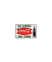ブリキ看板 コカコーラ Coca-Cola Old Fashioned Home Cooking レトロ アメリカン 壁飾り