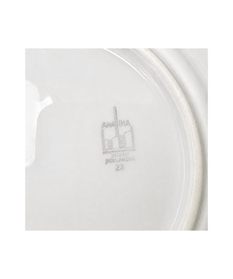 ARABIA アラビア ヴィンテージ スーププレート 深皿 花柄 金彩 約7cm SUOMI FINLANDIA フィンランド