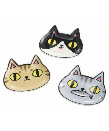 となりの3兄弟 猫 小皿 3枚セット 9.5cm
