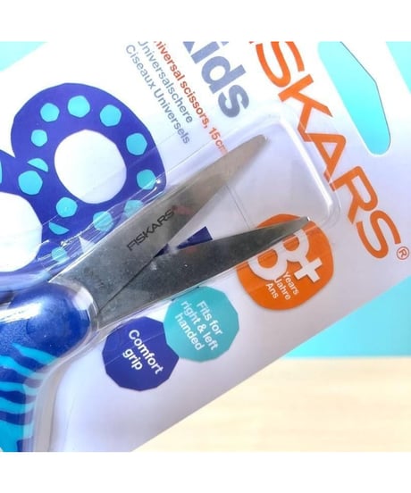 Fiskars キッズ用はさみ ブルー 8＋ 16cm