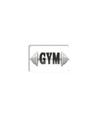 ブリキ看板 GYM ジム 筋トレ フィットネス ダンベル バーベル モノトーン 壁飾り