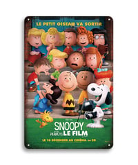 スヌーピー ブリキ看板 ピーナッツ PEANUTS チャーリー・ブラウン 映画 ポスター レトロ インテリア 壁飾り