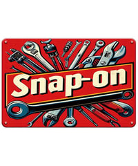 Snap-on スナップオン ブリキ看板 ガレージ 工具 レトロ アメリカン雑貨 ヴィンテージ 壁飾り インテリア