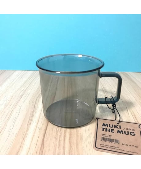 Muurla ブラック ガラスマグカップ 3.5dL(350mL)