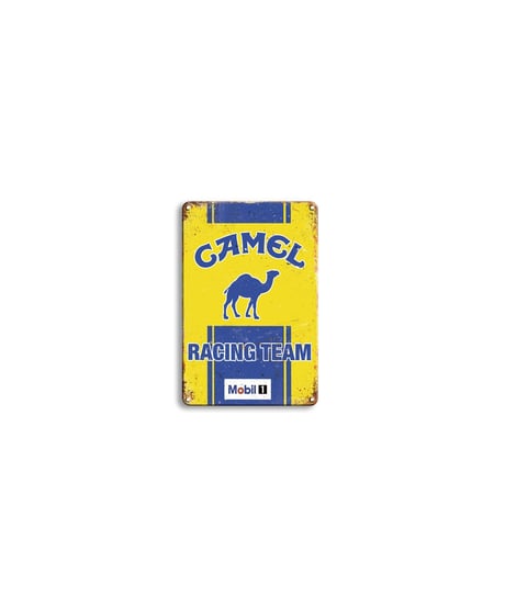 CAMEL キャメル ブリキ看板 レーシングチーム レトロ ガレージ 壁飾り