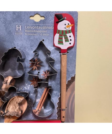 クリスマス ベーキングツール セット 22cm