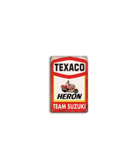バイク ブリキ看板 TEXACO TEAM SUZUKI HERON レトロ ガレージ