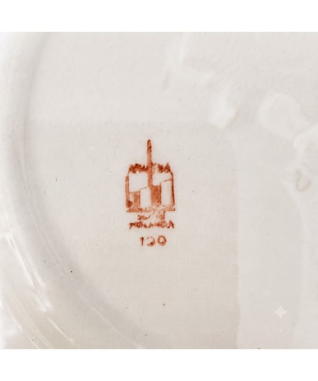 ARABIA ヴィンテージ 花柄 プレート 約17cm 金彩 フィンランド 1950-60年代