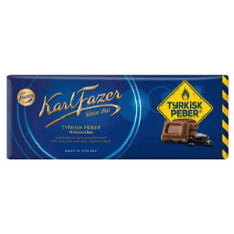Karl Fazer Tyrkisk サルミアッキキャンディー味 チョコレート 200g