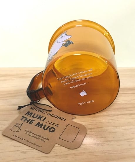 Muurla ムーミンパパ オレンジガラスマグカップ 3.5dL(350mL)