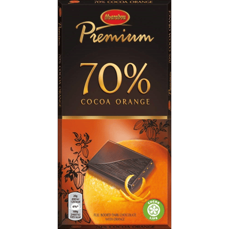 Marabou マラボウ プレミアム オレンジ 板チョコレート 100g