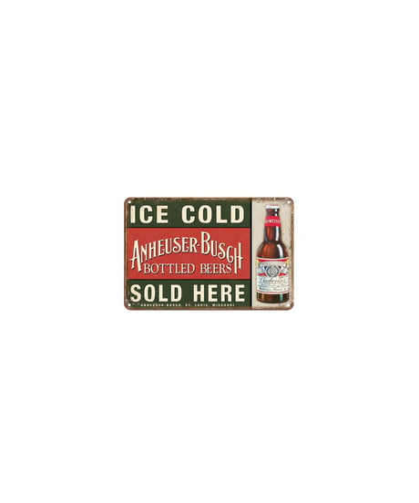 ブリキ看板 バドワイザー Budweiser ANHEUSER-BUSCH ビール レトロ アメリカン BAR 壁飾り