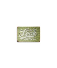 ブリキ看板 Do what you Love モチベーション 名言 グリーン おしゃれ 壁飾り