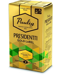 PAULIG PRESIDENTTI パウリグ プレジデント ゴールド　ラベル コーヒー 500g 8袋 (4kg)