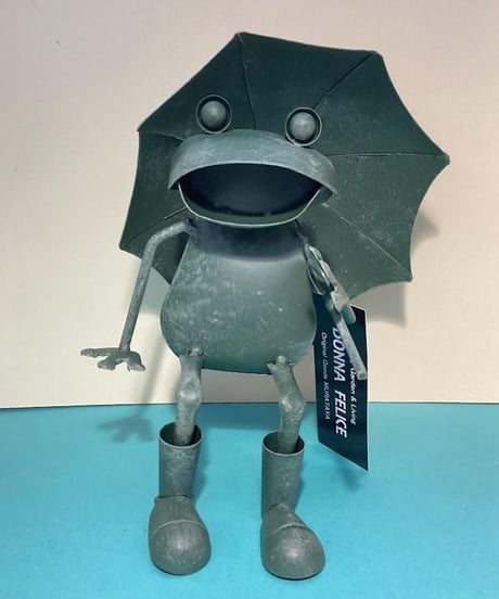 カエル アンブレラ 座り 傘背面 20cｍ