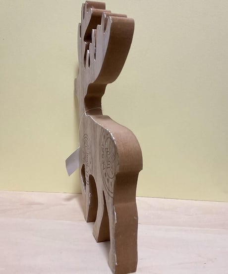 クリスマス 木製鹿のオーナメント 26×20cm