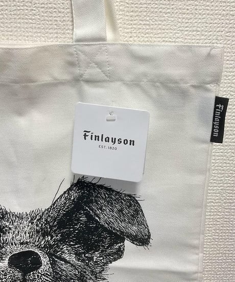 Finlayson きつね＆うさぎ柄 トートバック 41.5×36cm