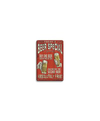 ブリキ看板 BEER SPECIAL ビール ユーモア アメリカン BAR パブ 居酒屋 壁飾り