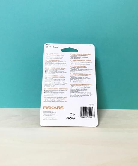 Fiskars スター型 穴あけパンチ 2.5cm