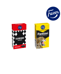 Fazer サルミアッキ 40g ＆ パンテリ サルミアッキ 38g 2箱セット フィンランドのサルミアッキセットです