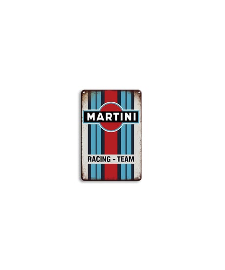 MARTINI RACING TEAM ブリキ看板 レーシング レトロ 壁飾り