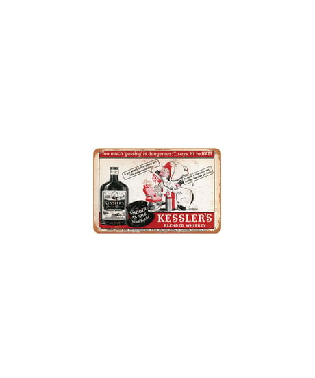 ブリキ看板 ウイスキー KESSLER'S レトロ アメリカン 酒 バー 看板 インテリア