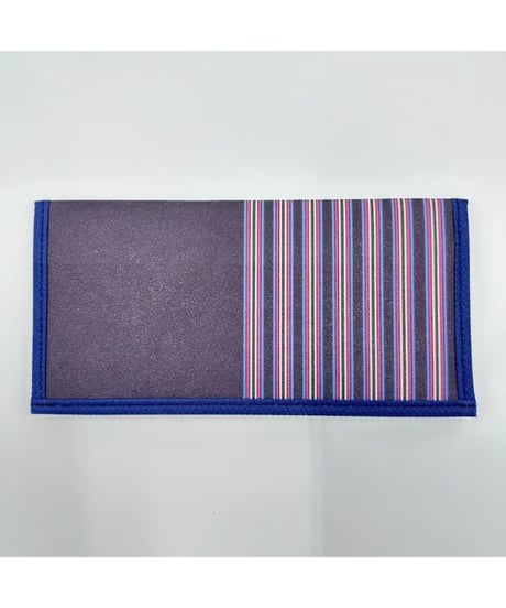 干支蛇(へび)柄 和風 布製 財布 紺 19cm 伝統的なデザインの上品な財布
