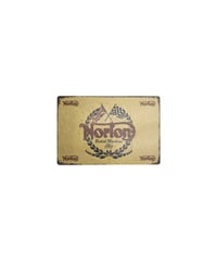 ブリキ看板 Norton British Machines 1898 ノートン イギリス バイク ロゴ 壁飾り