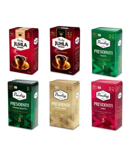 北欧 パウリグ フィルター ブレンド グラウンドコーヒーセット 6パック 3kg