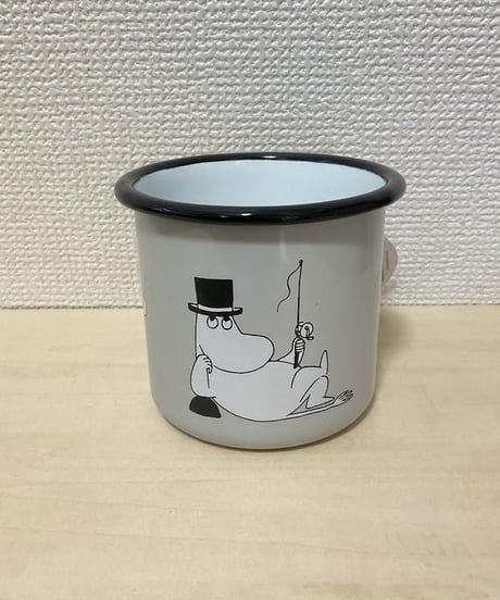 Muurla ムーミンパパ ホーロー マグカップ グレー3,7dL(370ml)