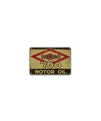 ブリキ看板 レトロ MOTOR OIL DIAMOND 760 アメリカン ガレージ 壁飾り