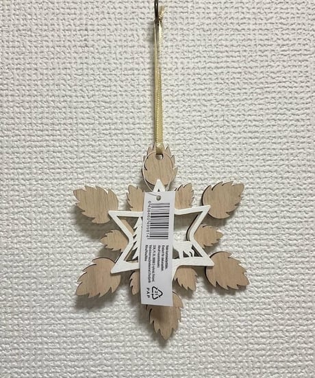 クリスマス スノー オーナメント 12cm