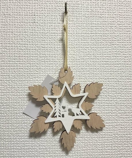 クリスマス スノー オーナメント 12cm