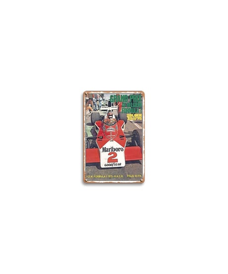 ブリキ看板 Marlboro F1 フォーミュラ1 モータースポーツ レーシング 壁飾り