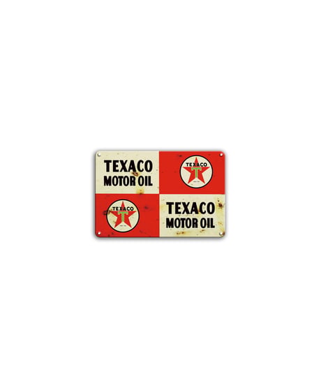 TEXACO ブリキ看板 モーターオイル レトロ アメリカン ガレージ 壁飾り